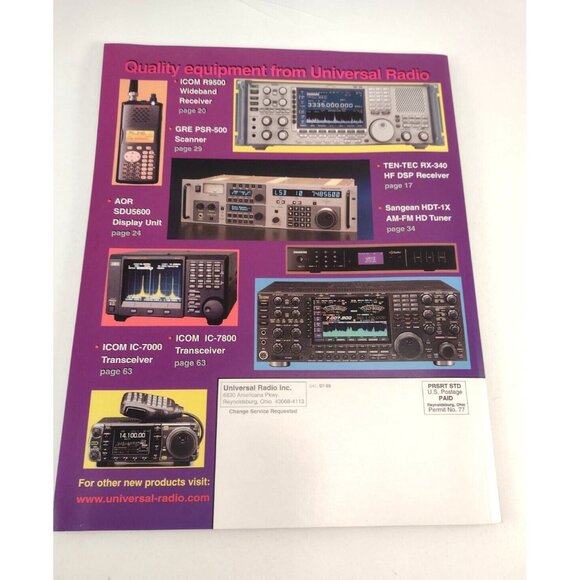 Universal Radio Inc Magazine 2009 Radios Scanners Amplifier Antenna Shortwave - Picture 8 of 8